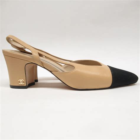 chanel two tone pumps price|chanel two tone slingbacks.